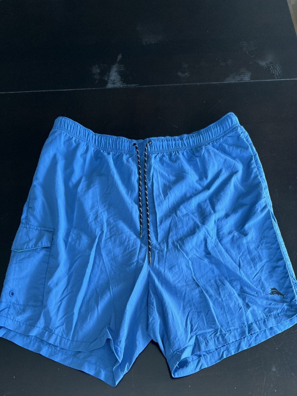 Tommy Bahama Swim Trunks Men’s 2XB Blue Board Shorts Elastic Waist